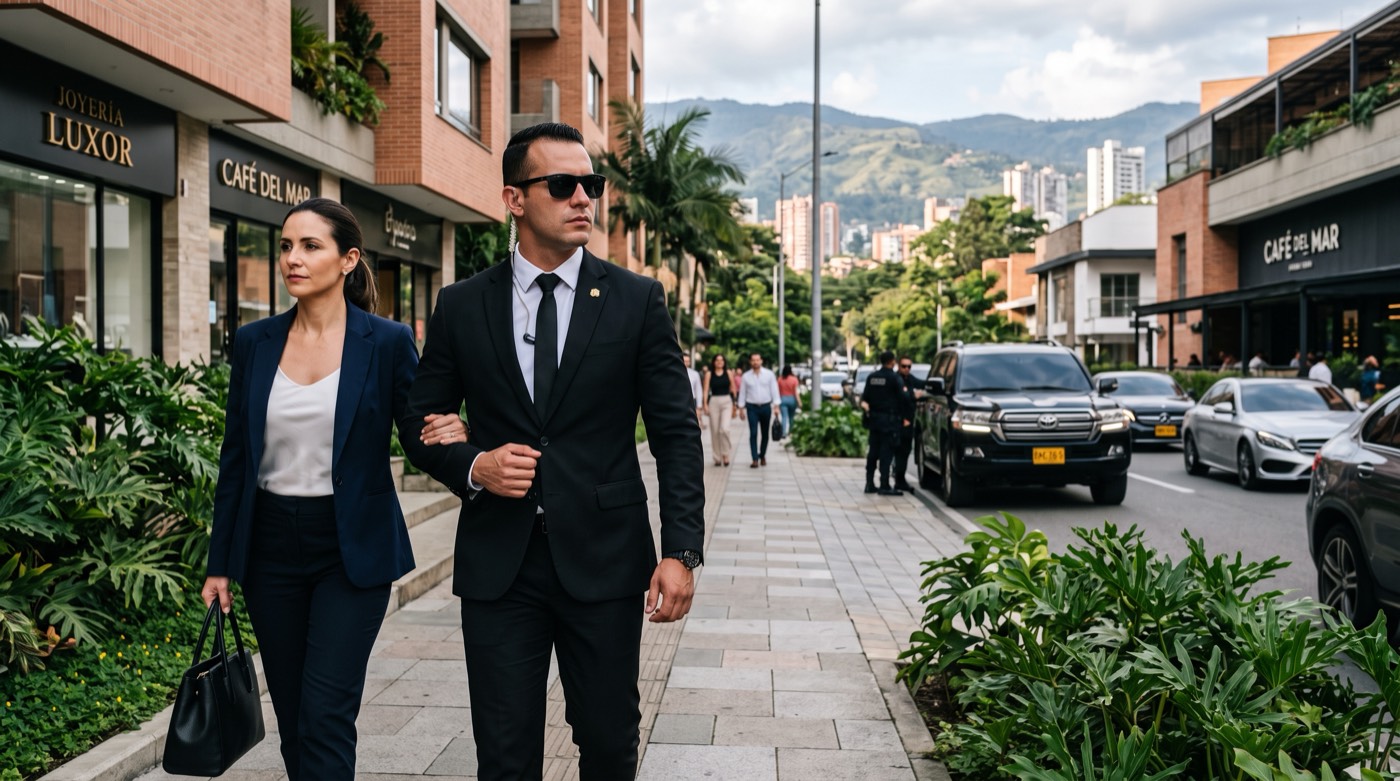 Escolta de protección personal en Medellín